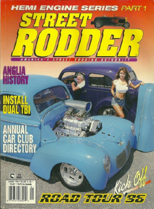 STREET RODDER 1996 JAN - HEMI & ANGLIA HISTORY, MUSTANG II IFS 4 BIG CARS